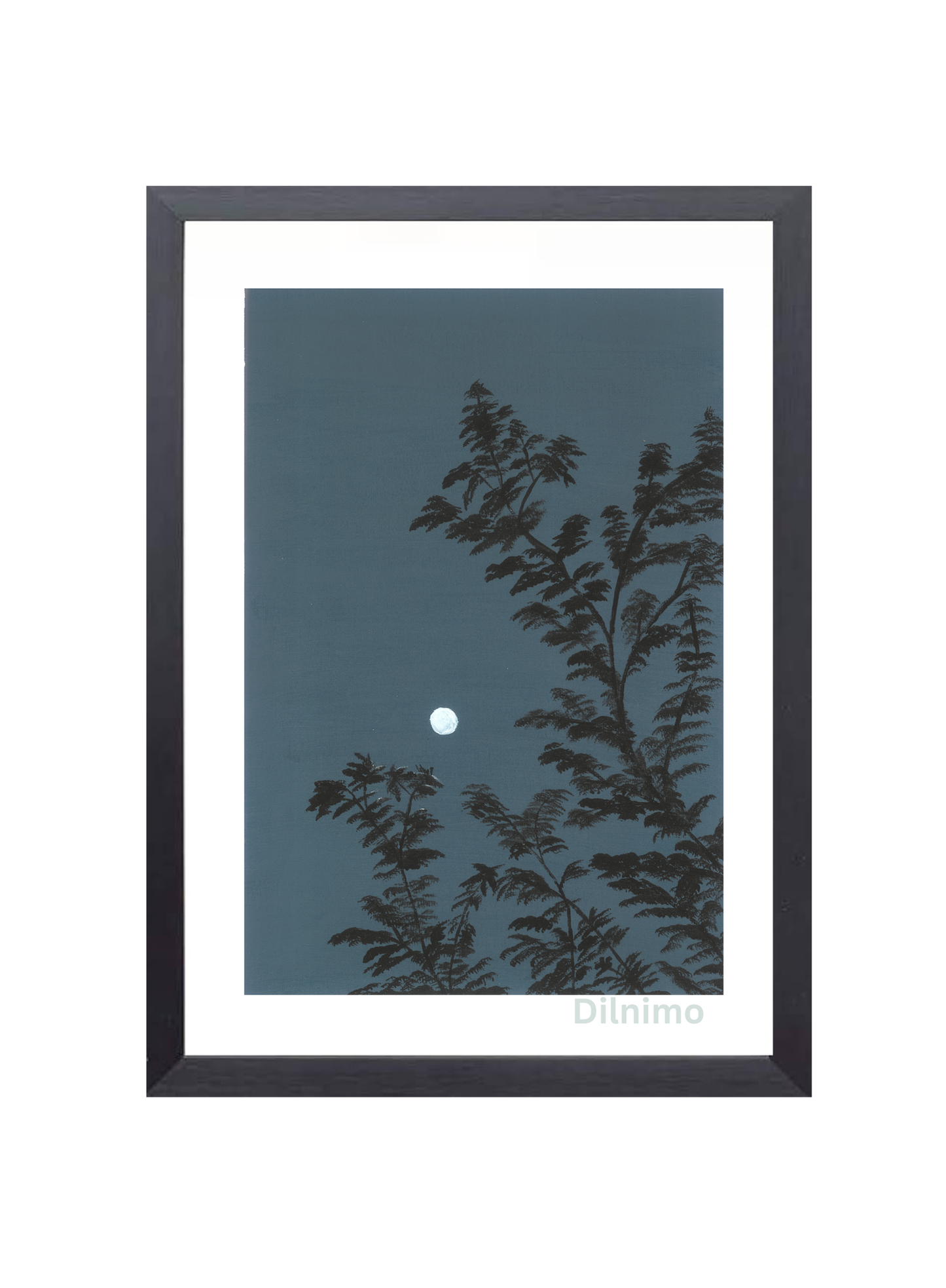 Moonlit Tranquility - Framed Wall Art Painting