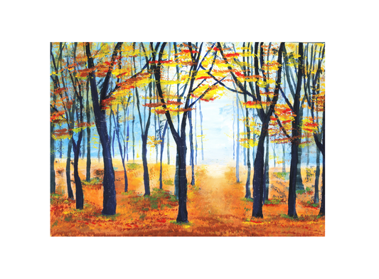Golden Autumn Forest 