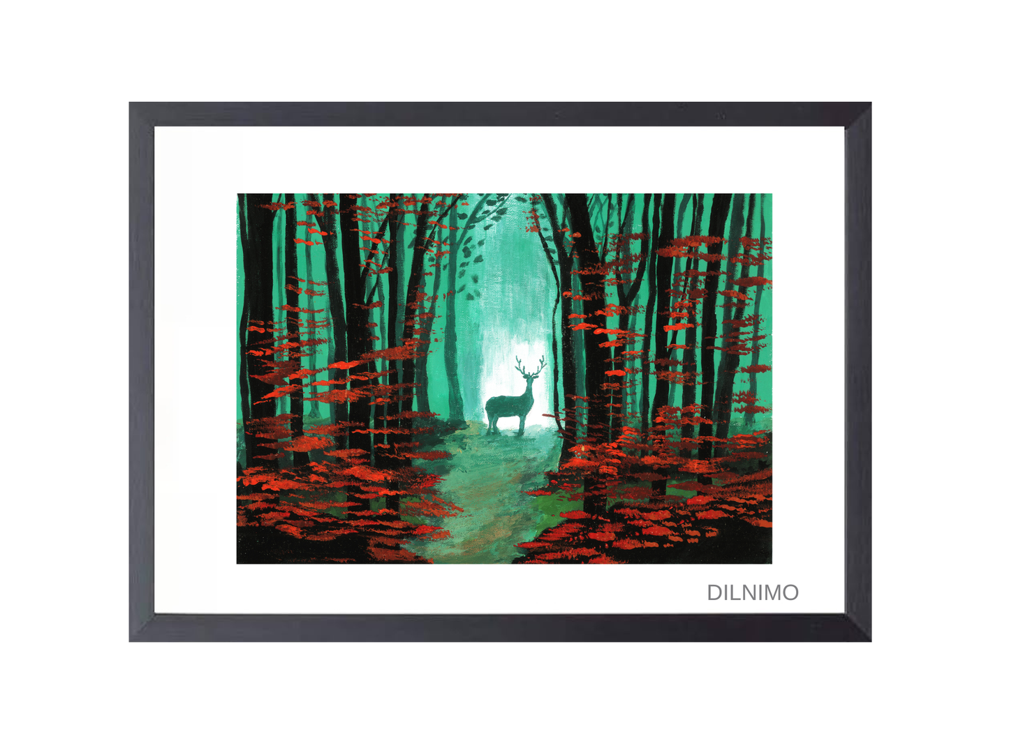 Majestic Deer in Enchanted Forest 