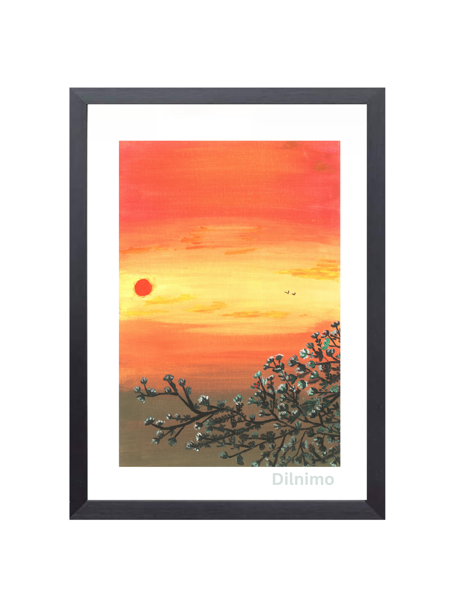 Radiant Sunset Glow - Warm and Inviting Wall Art Painting