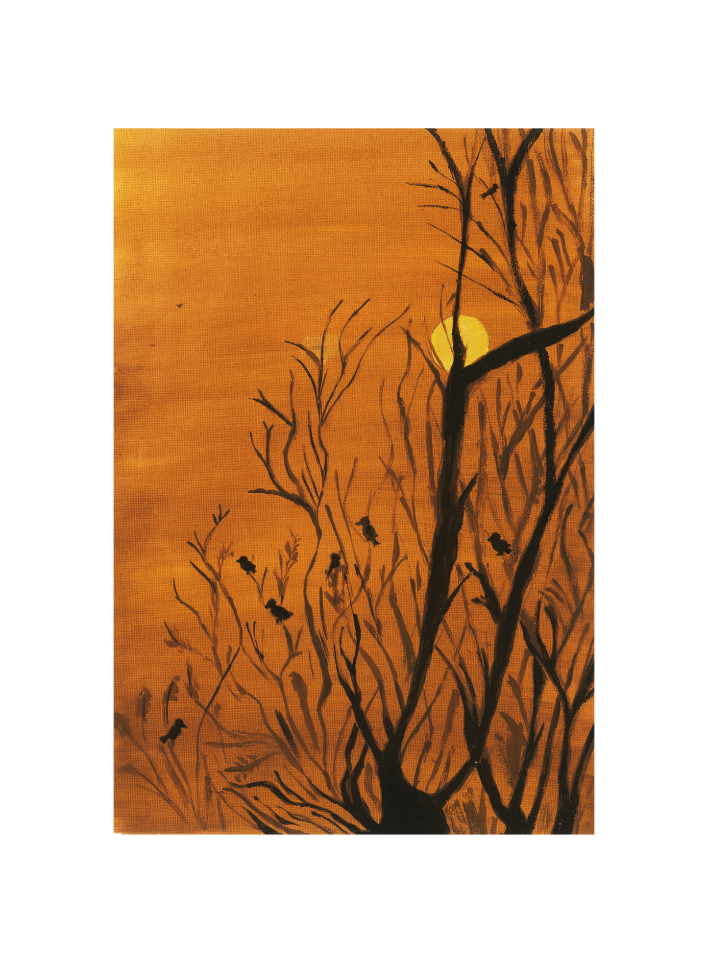 Serenity of Dusk - Original Painting Wall Art