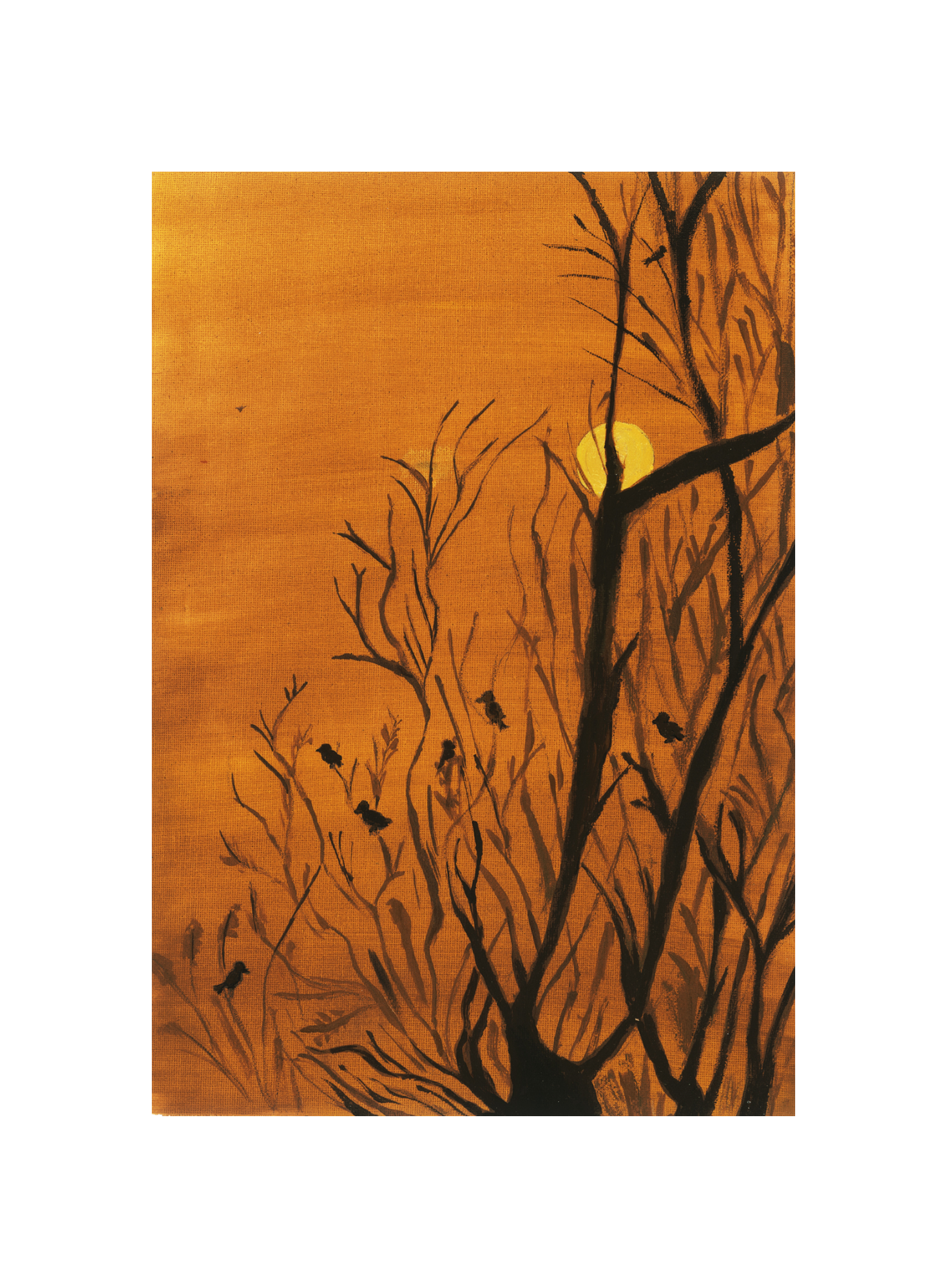 Serenity of Dusk - Original Painting Wall Art