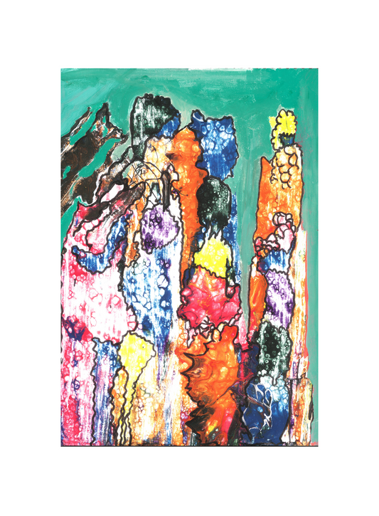 Vibrant Abstract Expressions - Bold and Colorful Wall Art Painting