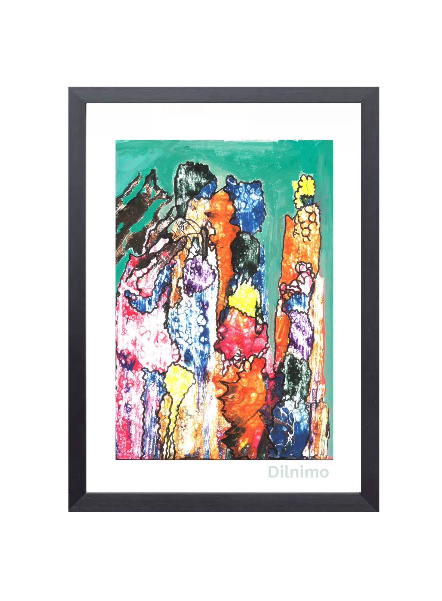 Vibrant Abstract Expressions - Bold and Colorful Wall Art Painting